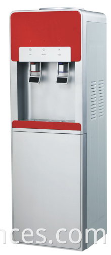 Dispensador de agua de pie de refrigeración por compresor de agua caliente y fría con sistema de protección seca